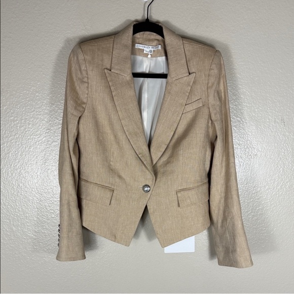 Veronica Beard Hosanna Dickey Linen Jacket - Picture 5 of 10